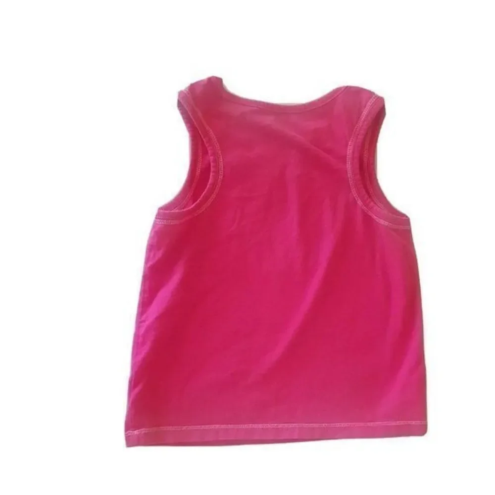 Circo Pink Tank Top Blouse Size 4t Pleated Sleeveless 100% Cotton Girls Solid